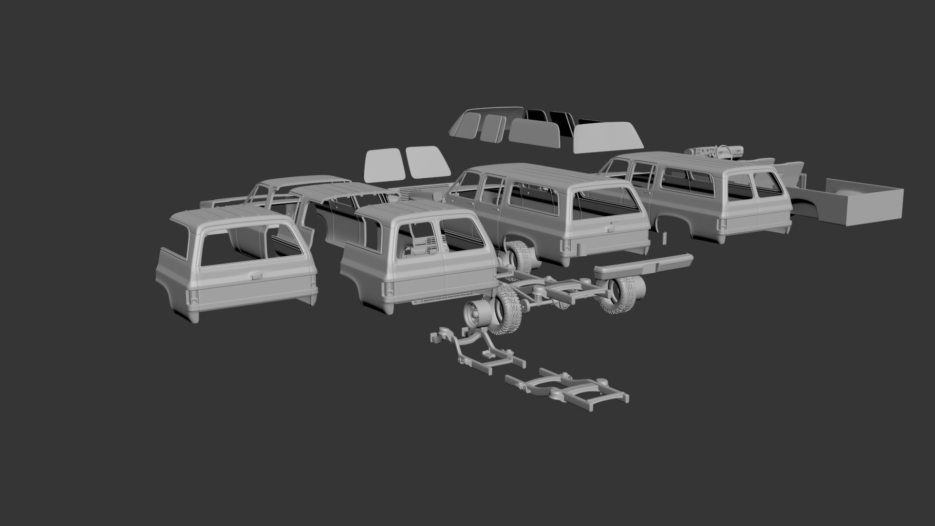 Chevrolet Suburban 1989 3D print model_12