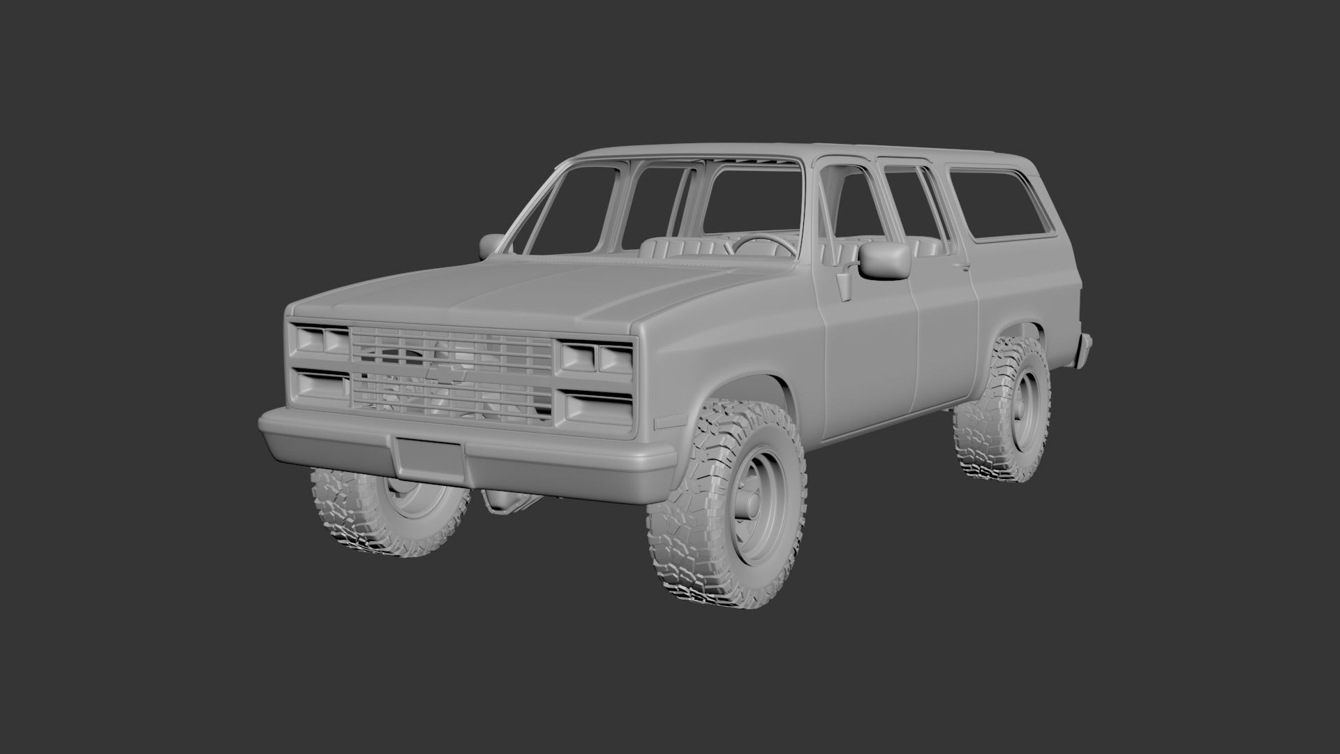 Chevrolet Suburban 1989 3D print model_7
