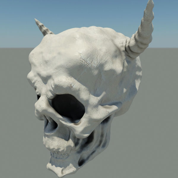 Demon Skull 3D model_9