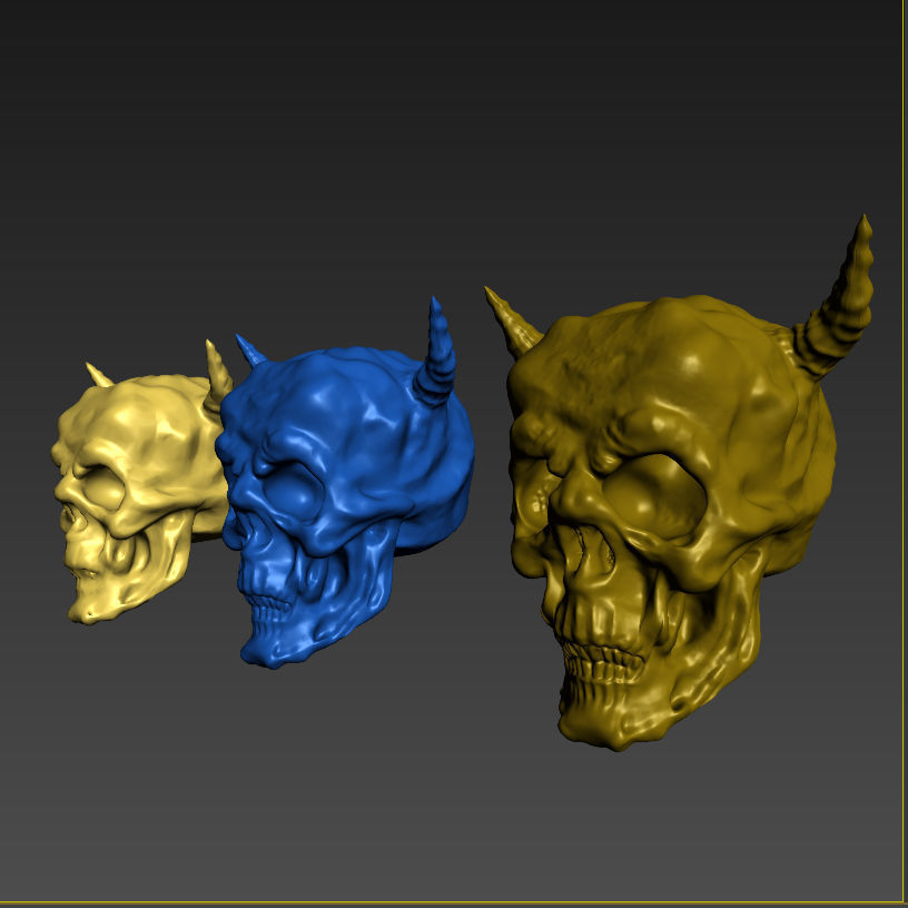 Demon Skull 3D model_1