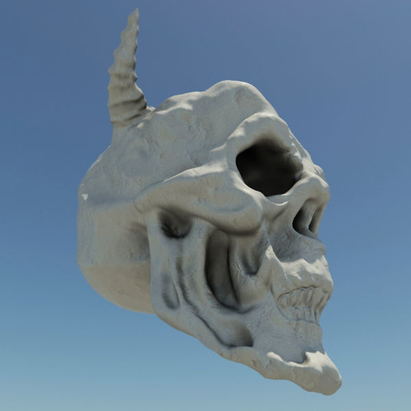 Demon Skull 3D model_5
