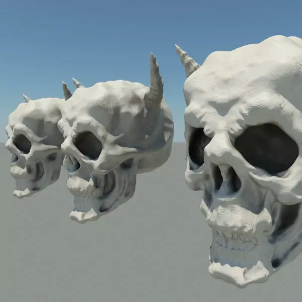 Demon Skull 3D model_0