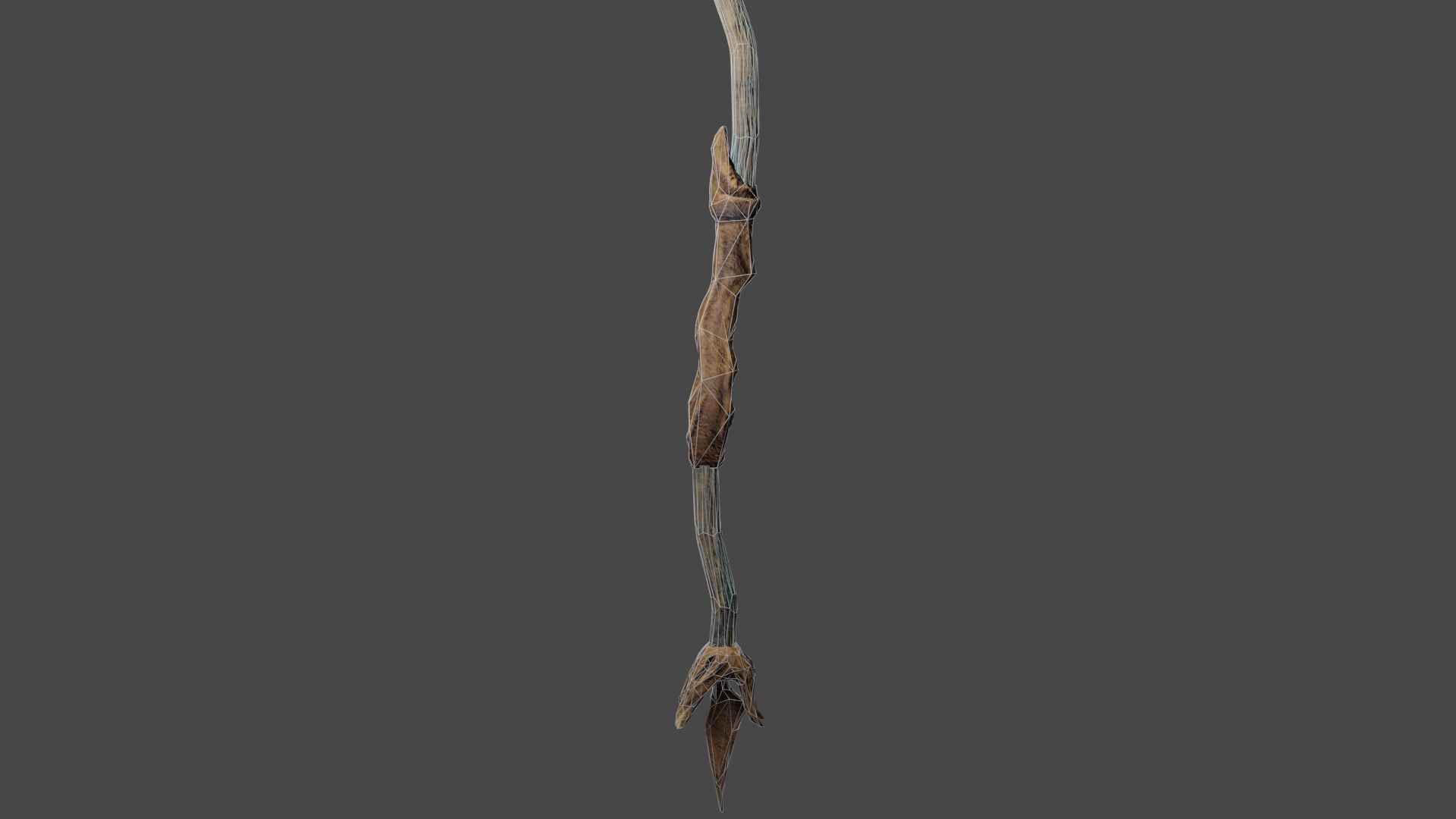 Druid Staff Low-poly 3D model_8