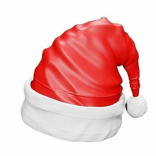 Santa Claus hat Low-poly 3D model
