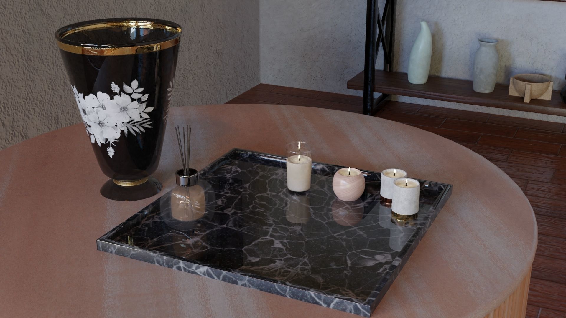 Interior Decoration 3D model_1