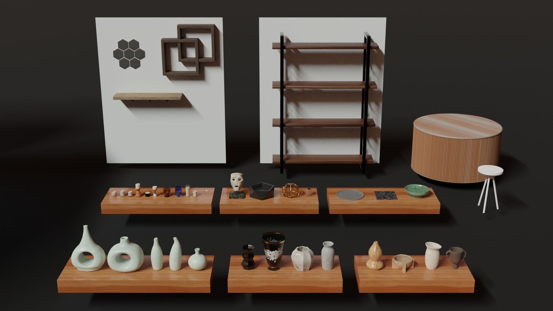 Interior Decoration 3D model_3