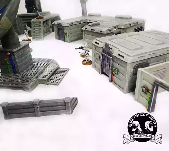 30STLs Conqueror Camp Set 3d printable Legion wargaming terrain 