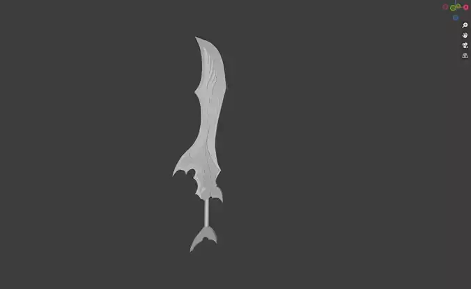 Over geared - Failure Sword from the Manhwa Low-poly 3D model