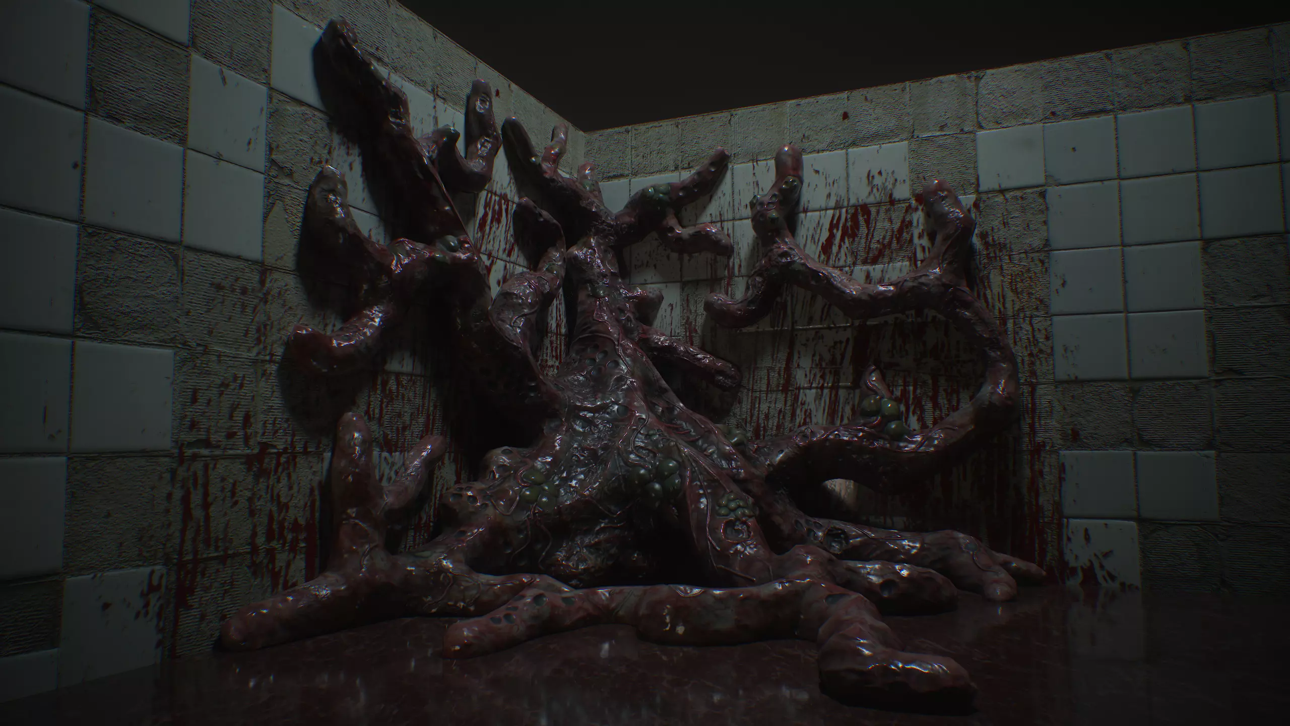 Biomass corruption alien plant - gameready Low-poly with PBR Low-poly 3D model_0