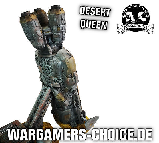 Desert Queen 3d printable Legion wargaming terrain Eyecatcher Free 3D print model
