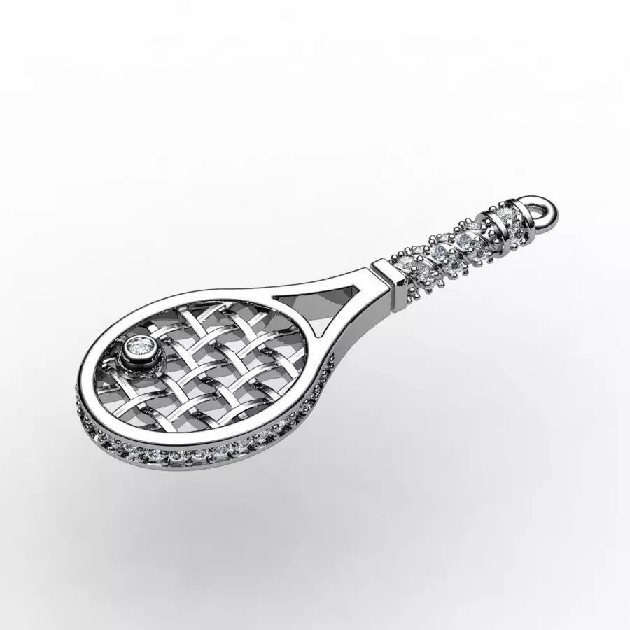Pendant racket ready for 3d print 3D print model