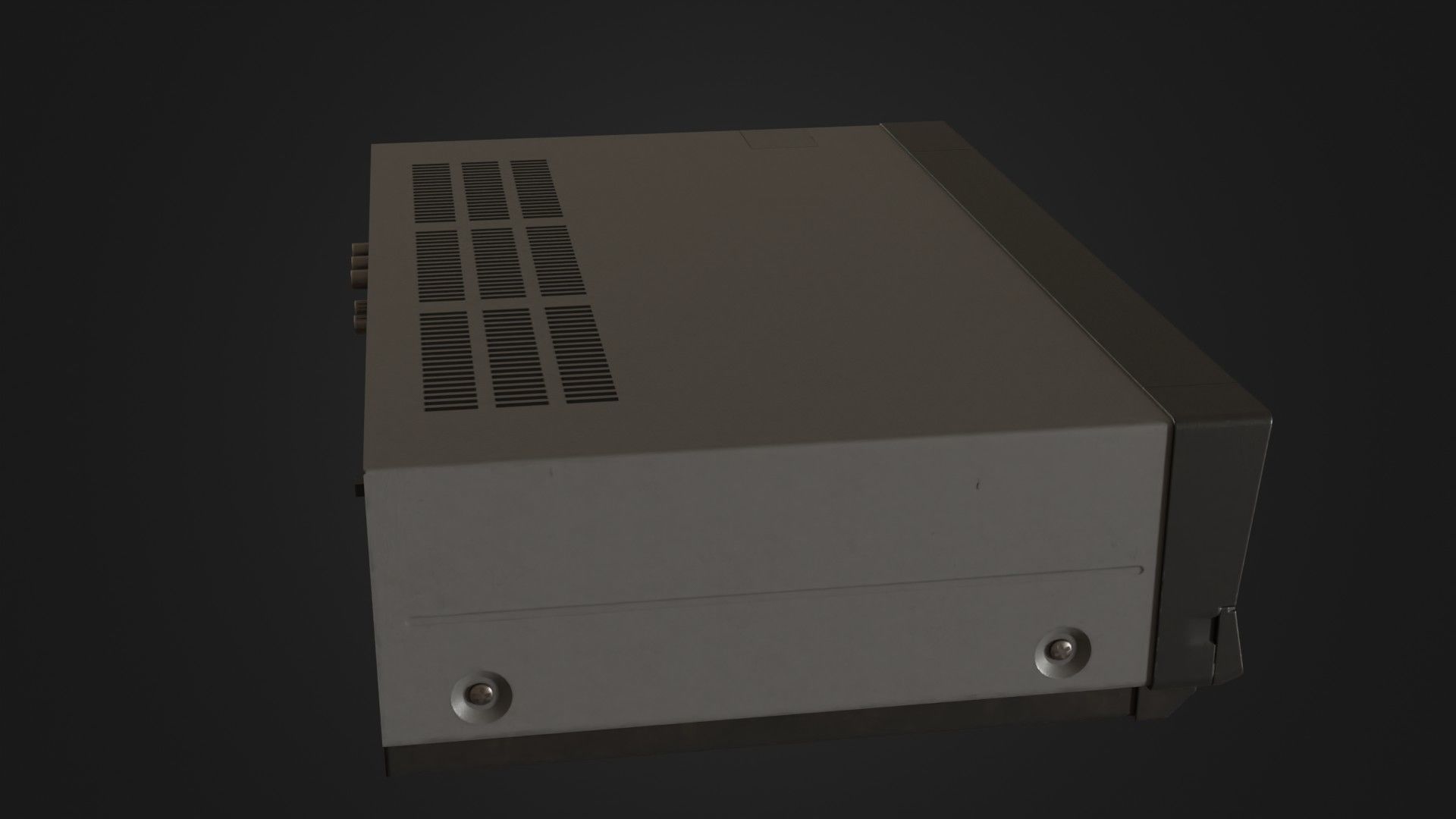 Old VHS recorder VCR 02 Low-poly 3D model_12