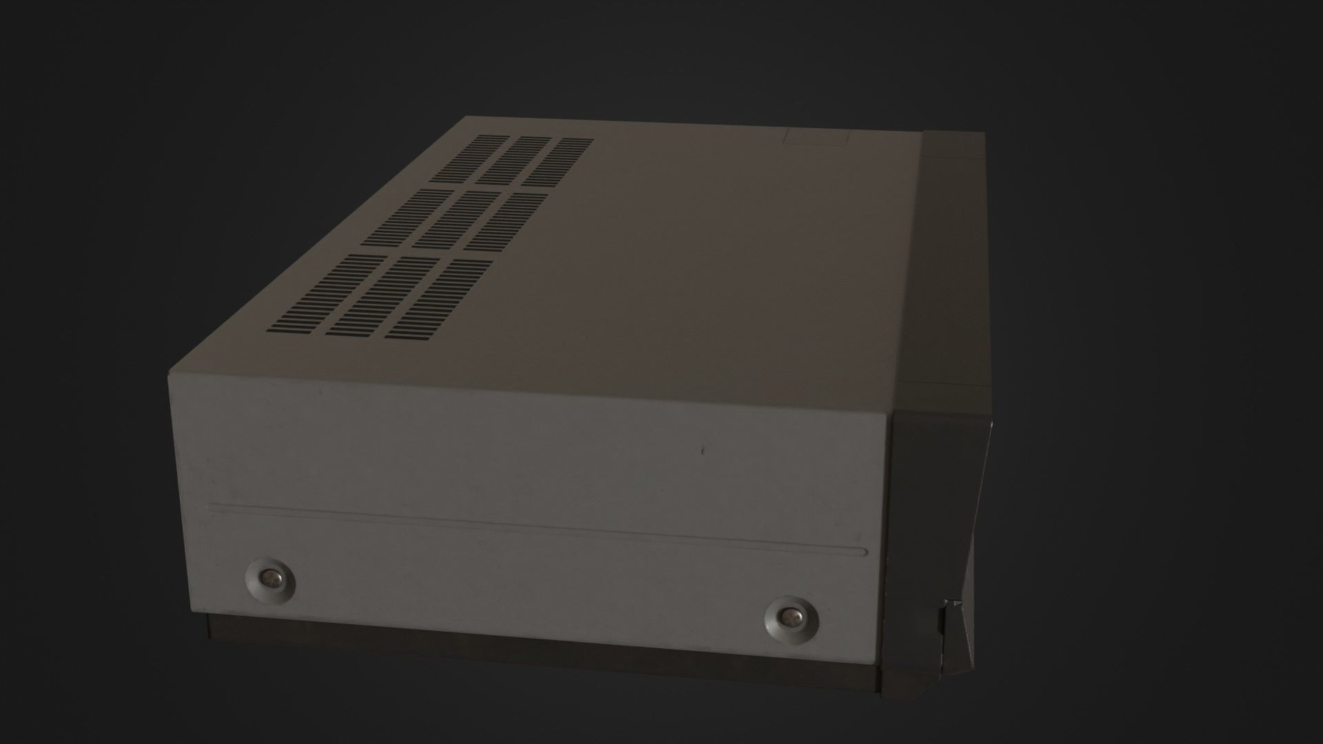 Old VHS recorder VCR 02 Low-poly 3D model_10