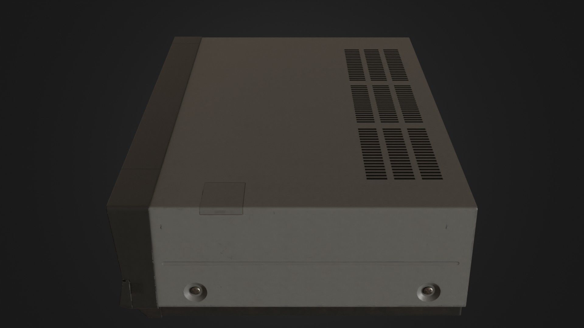 Old VHS recorder VCR 02 Low-poly 3D model_31