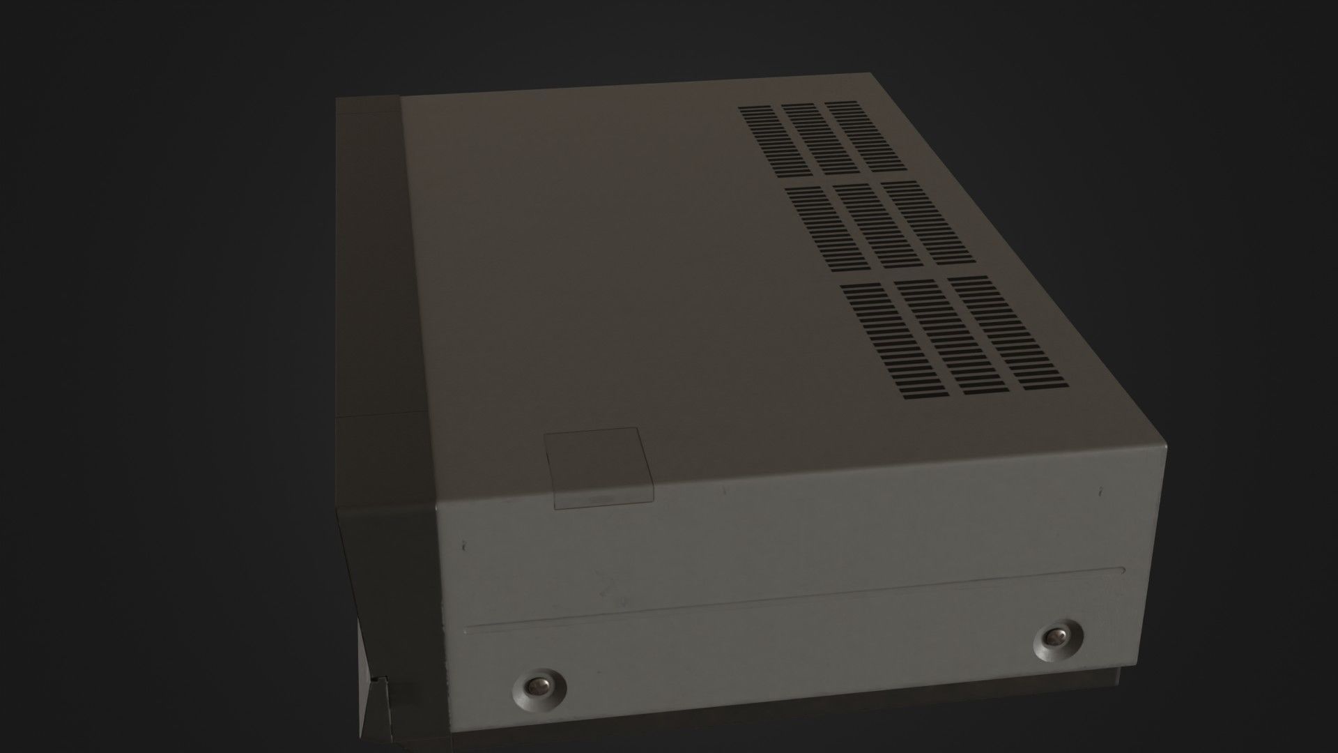 Old VHS recorder VCR 02 Low-poly 3D model_32