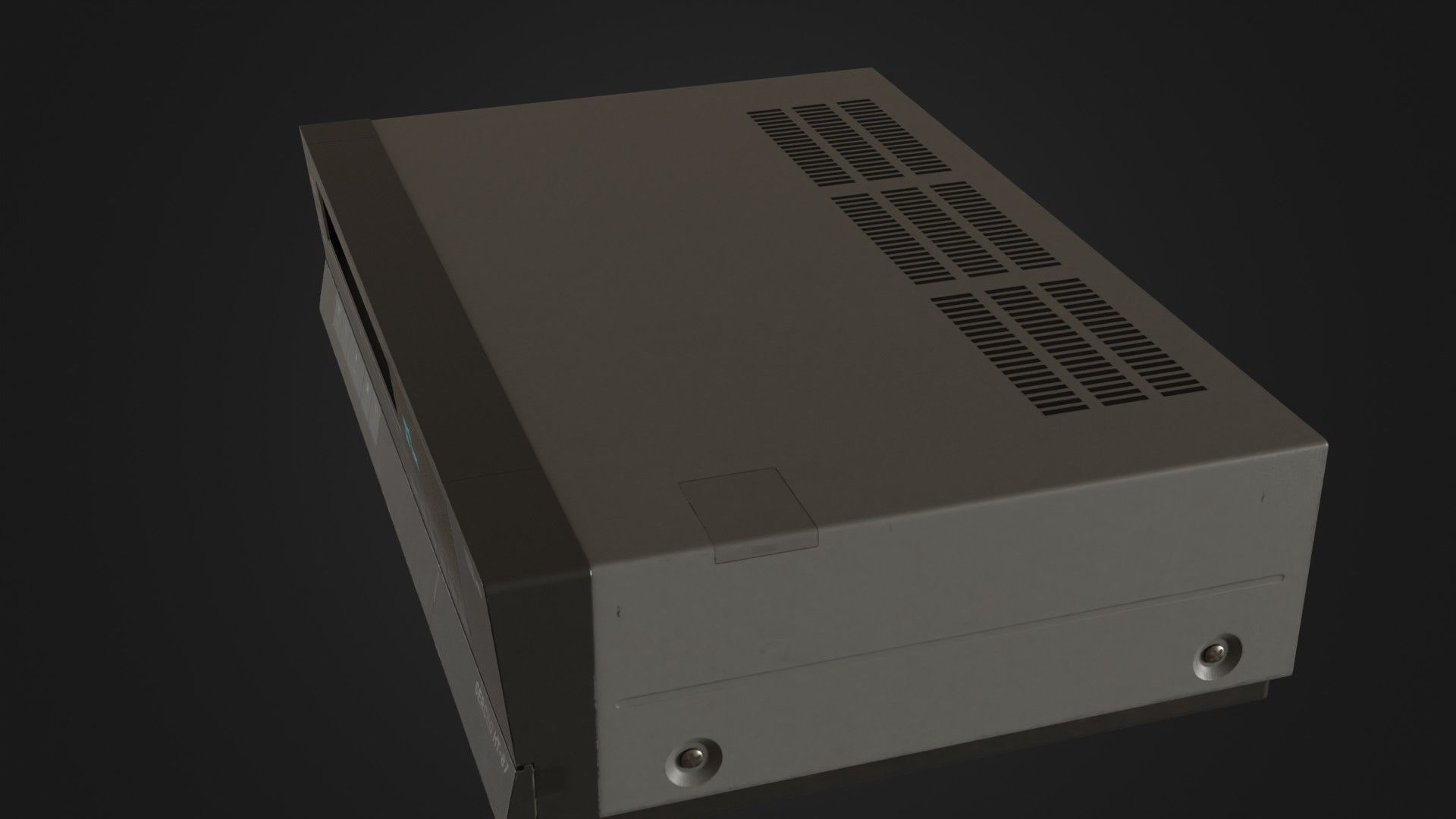 Old VHS recorder VCR 02 Low-poly 3D model_33