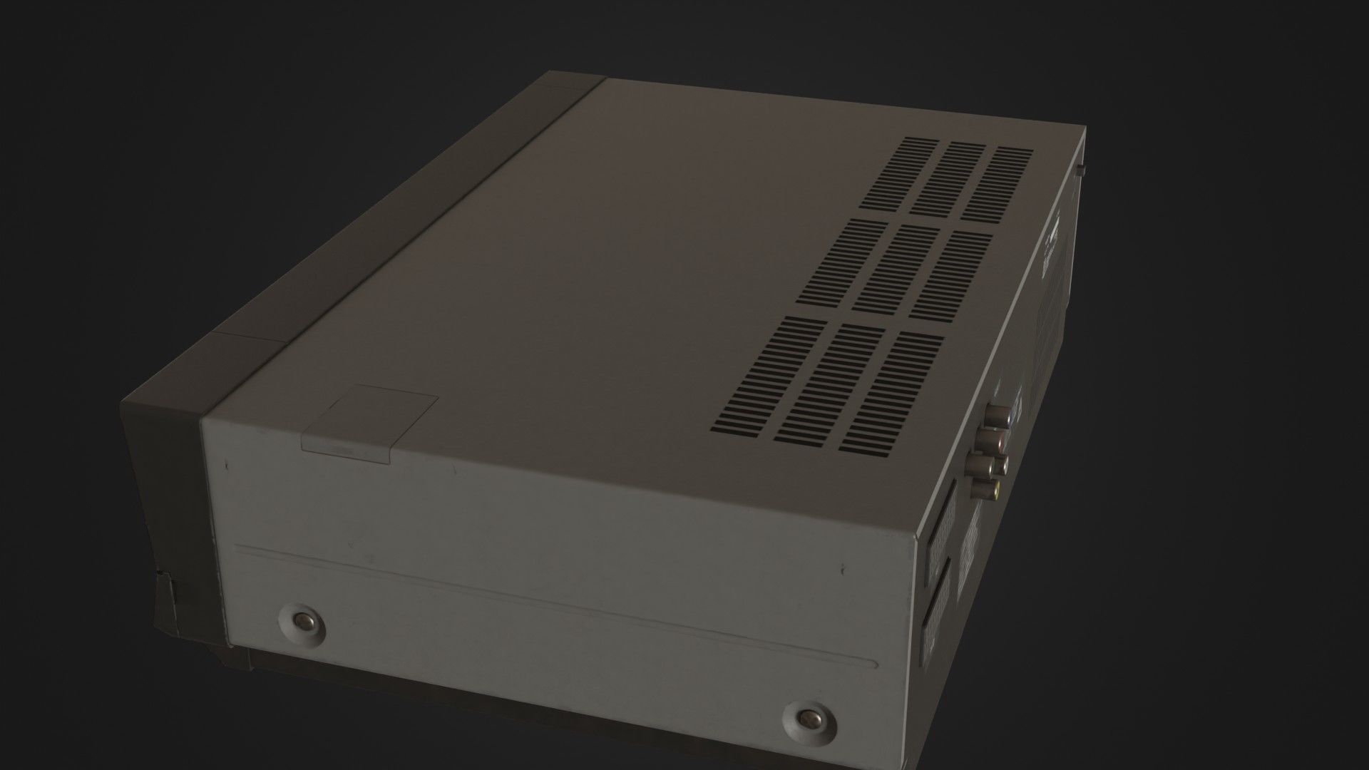 Old VHS recorder VCR 02 Low-poly 3D model_29