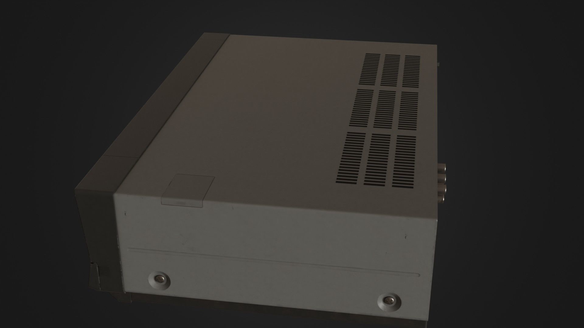 Old VHS recorder VCR 02 Low-poly 3D model_30