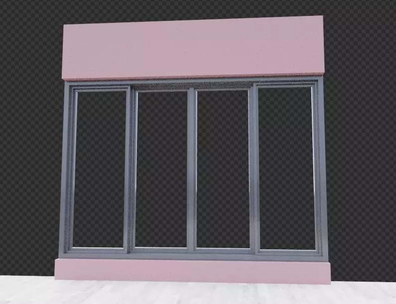 Windowframe window Free 3D model_0