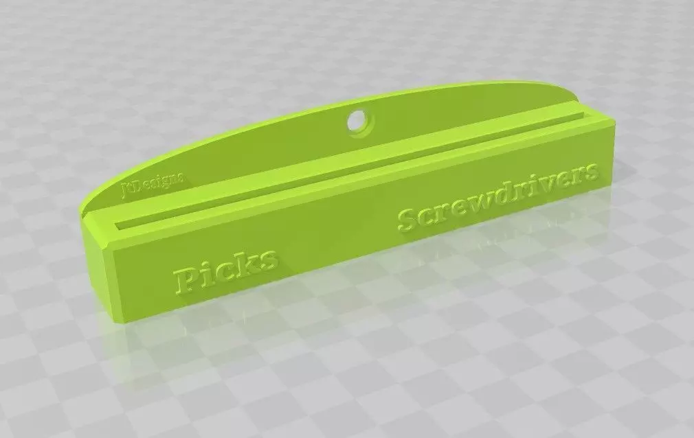 Pick and Mini Screwdriver shelf 3D print model