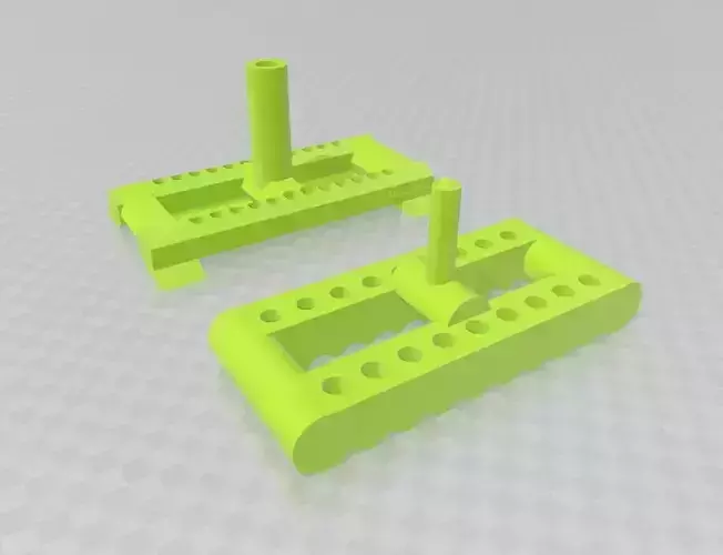 Swiveling Drill Chuck and bit stand  3D print model