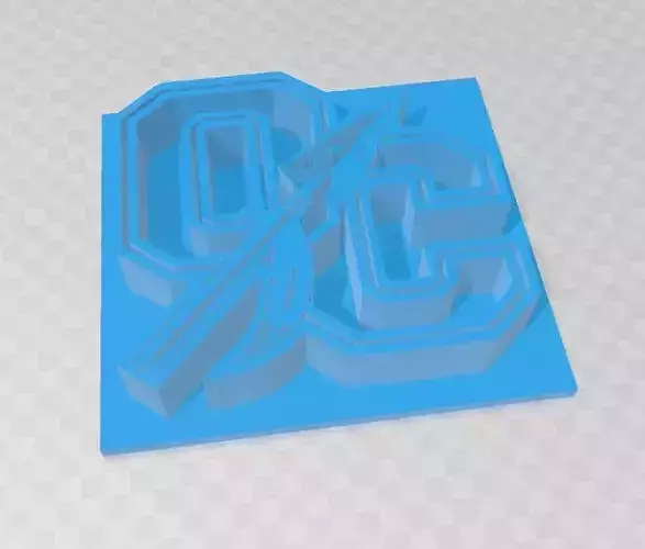 Oconee County Warriors Plate 3D print model