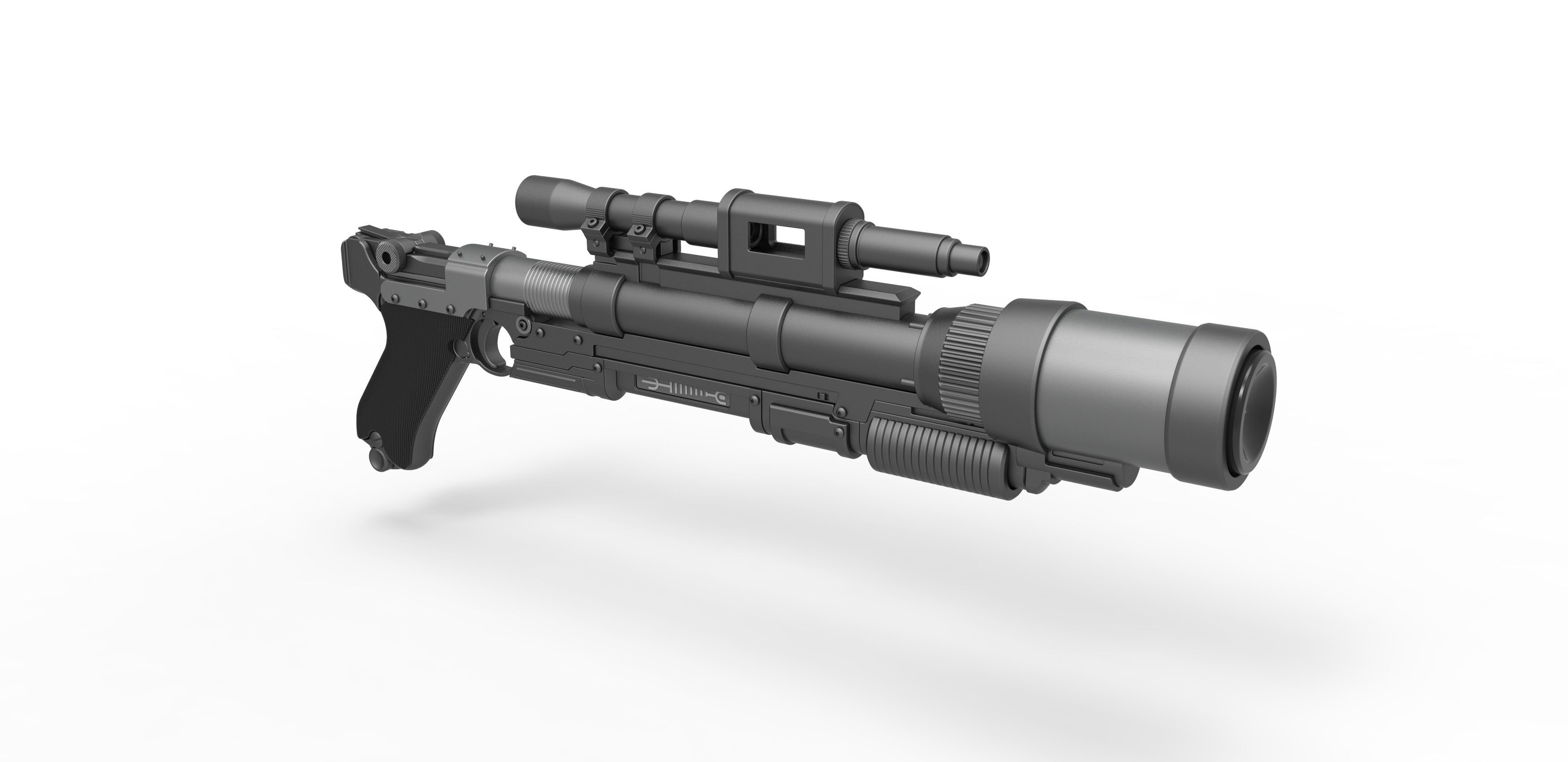 Ion Launcher Blaster A-180 from Star Wars 3D model_14