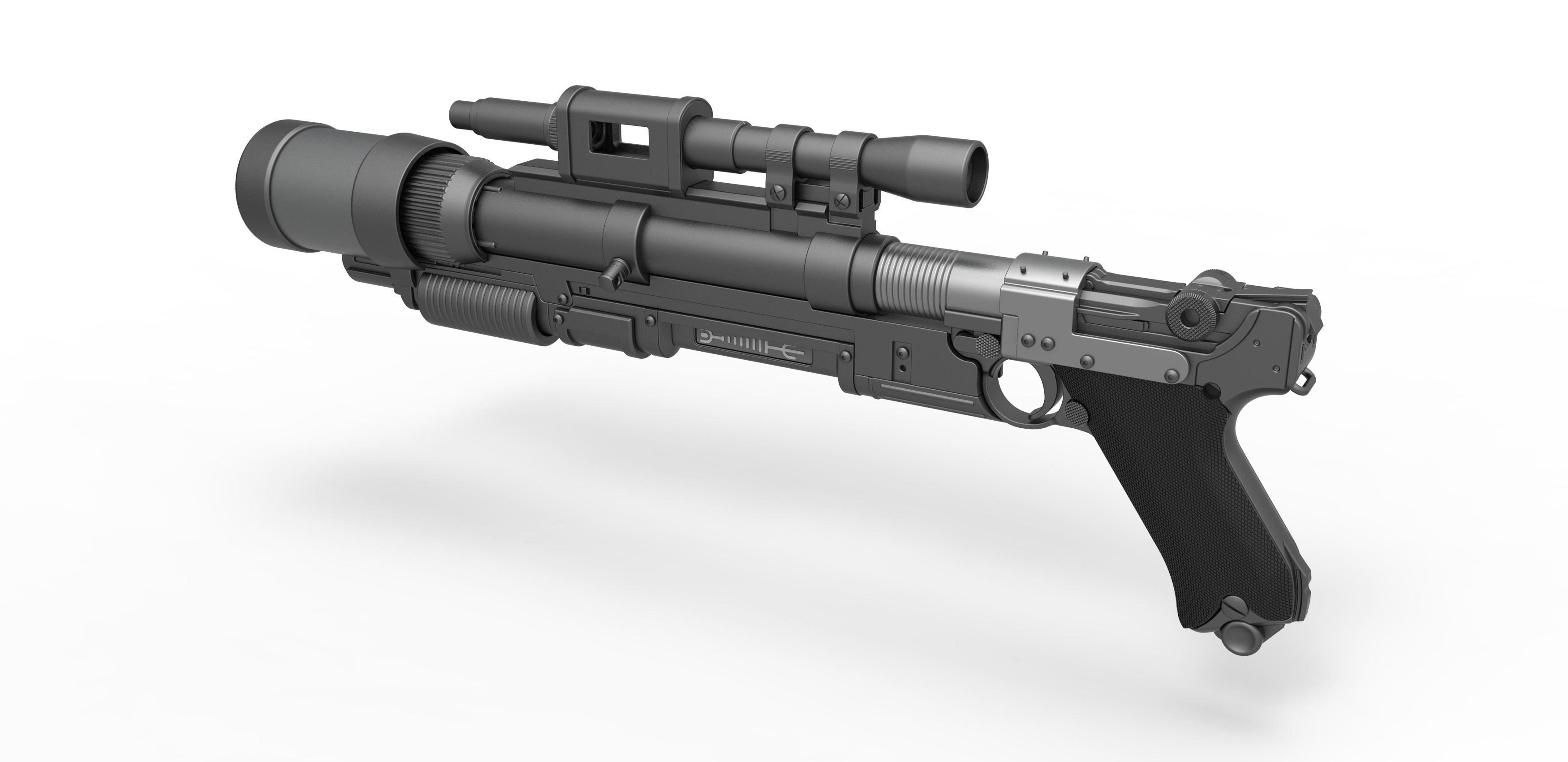 Ion Launcher Blaster A-180 from Star Wars 3D model_9