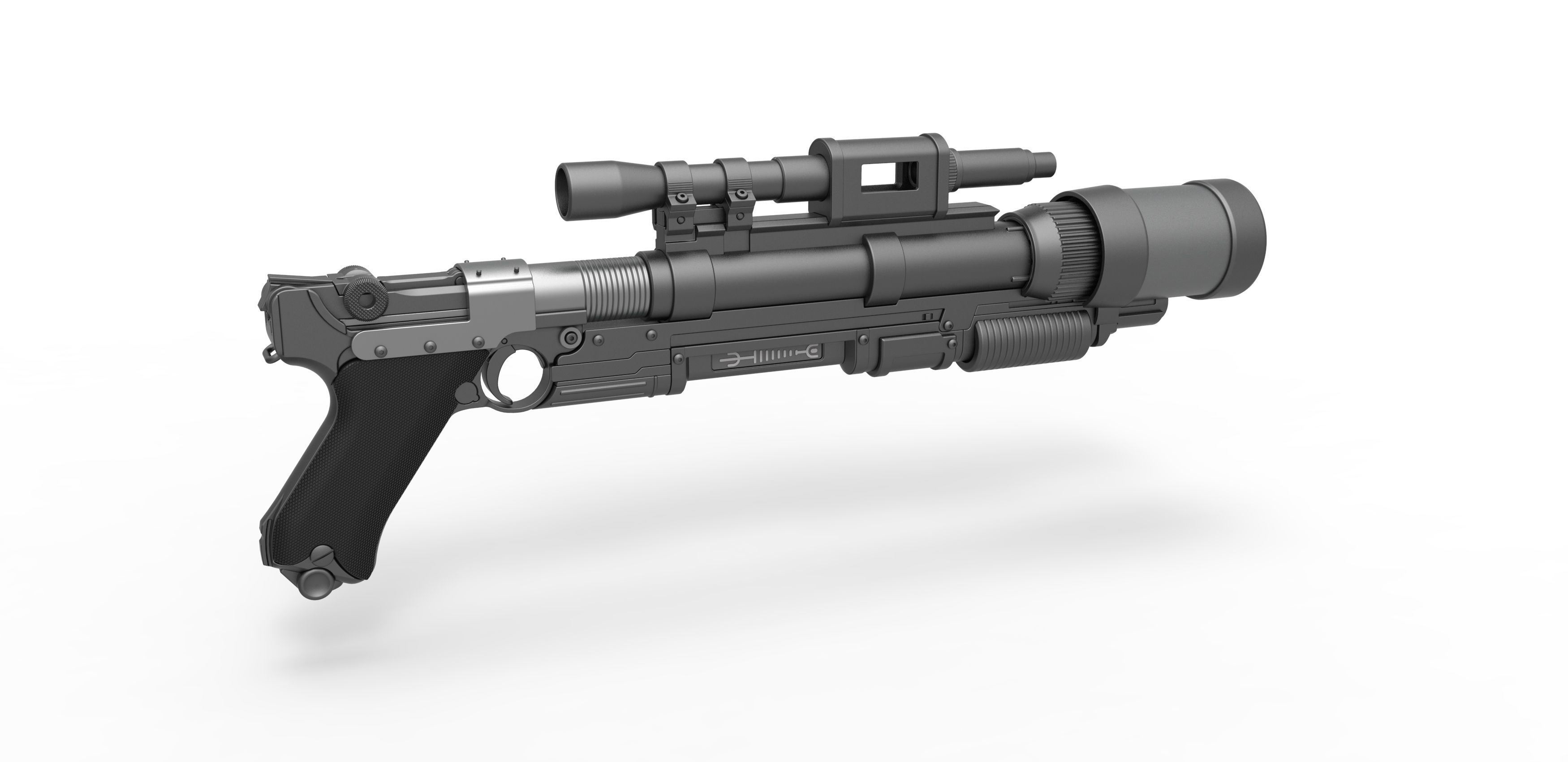 Ion Launcher Blaster A-180 from Star Wars 3D model_12