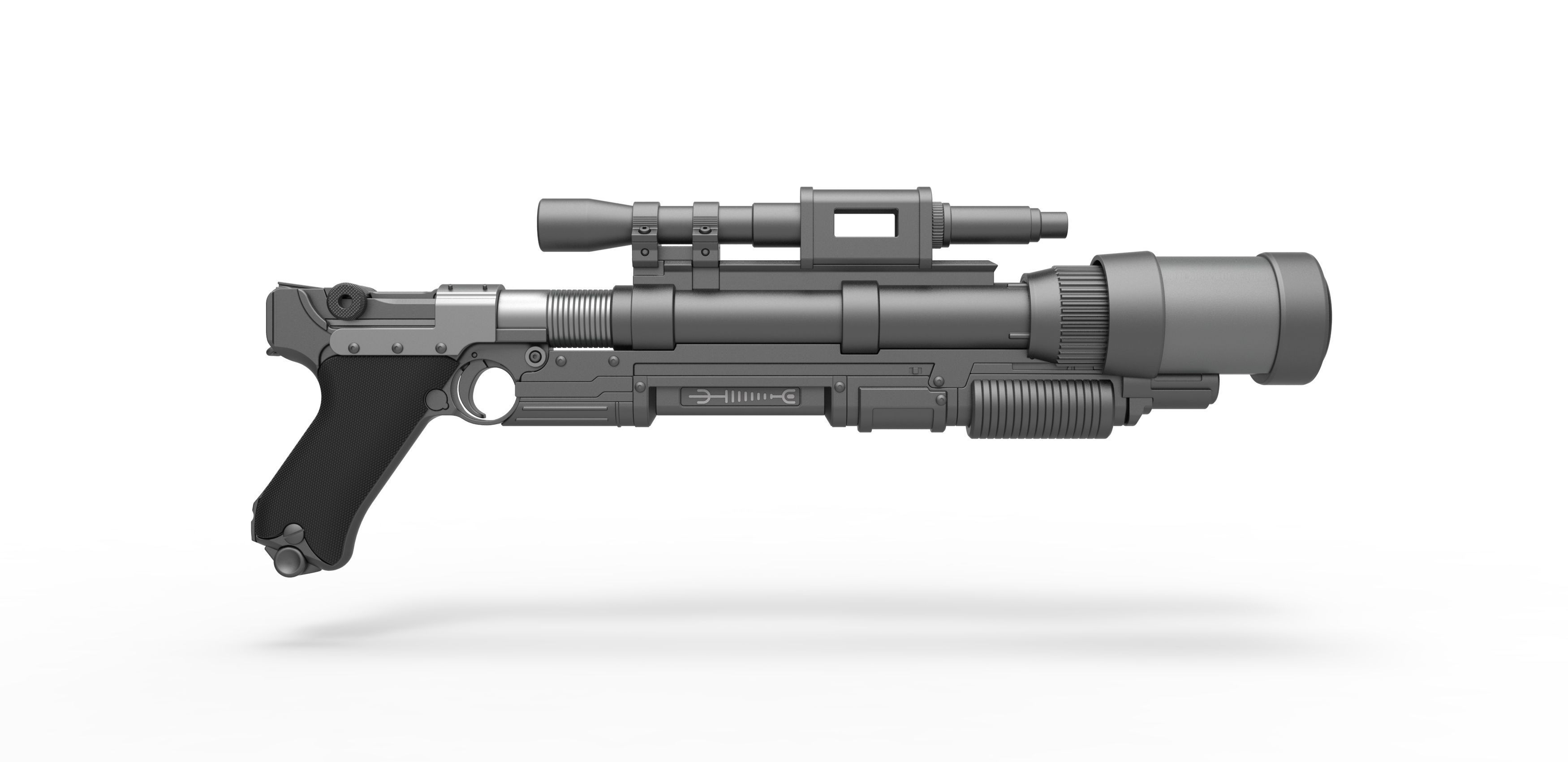 Ion Launcher Blaster A-180 from Star Wars 3D model_13