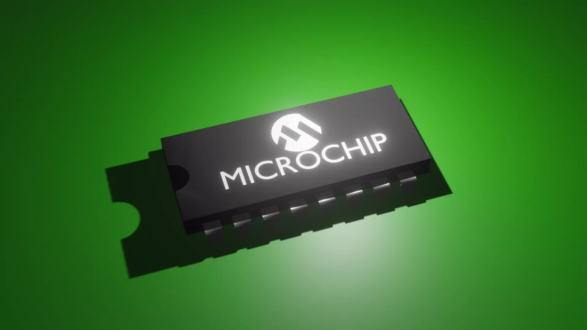 microchip Low-poly 3D model_0
