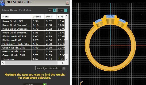 3 Stone Ring RDs 3D print model_5
