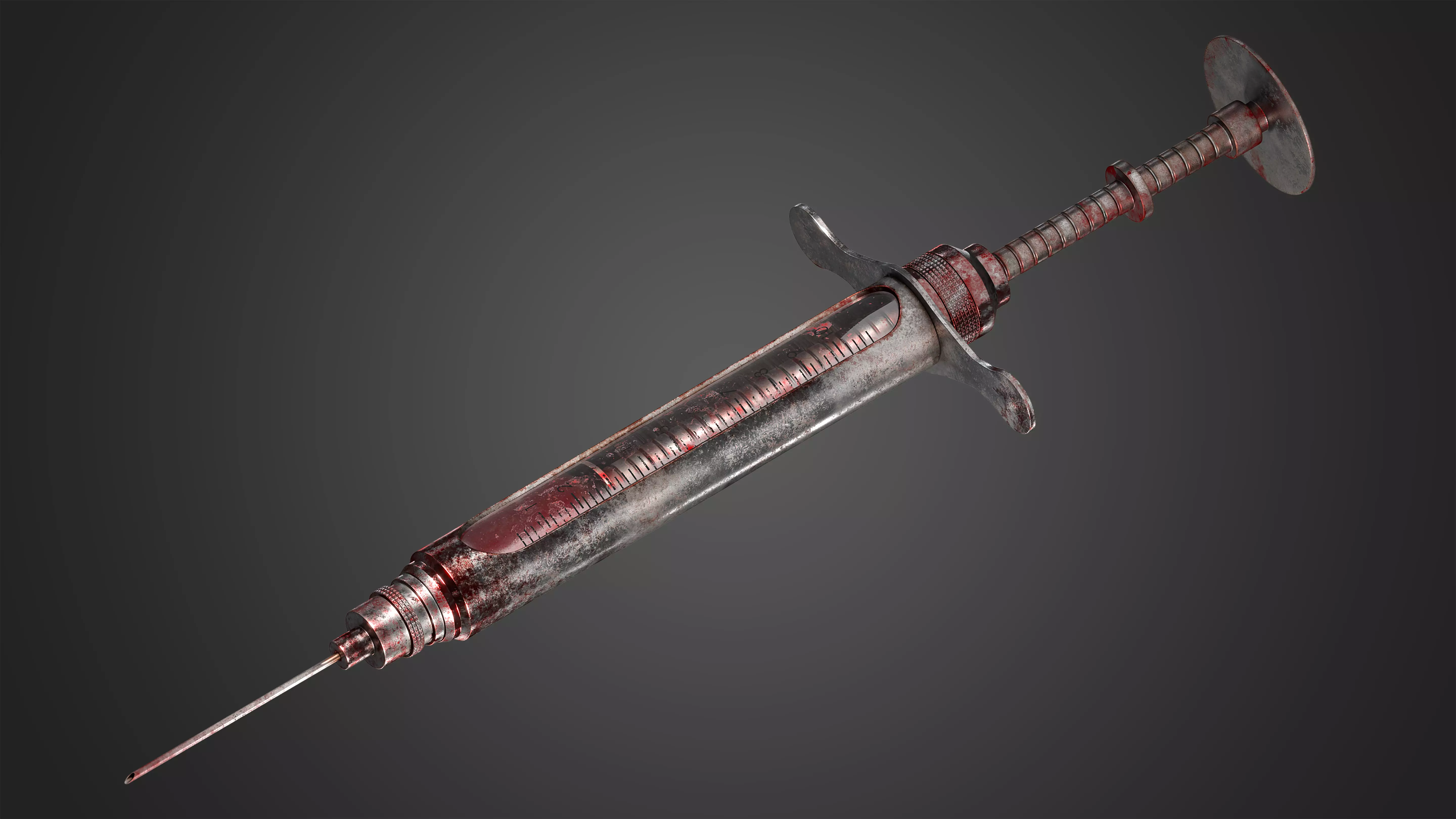 CGI - SYRINGE WITH BLOOD 3D model_0