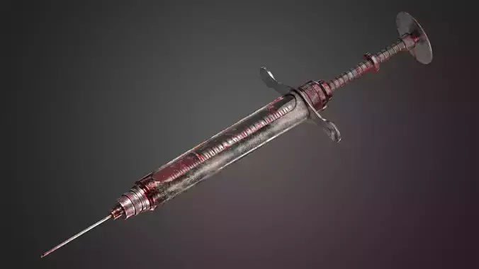 CGI - SYRINGE WITH BLOOD