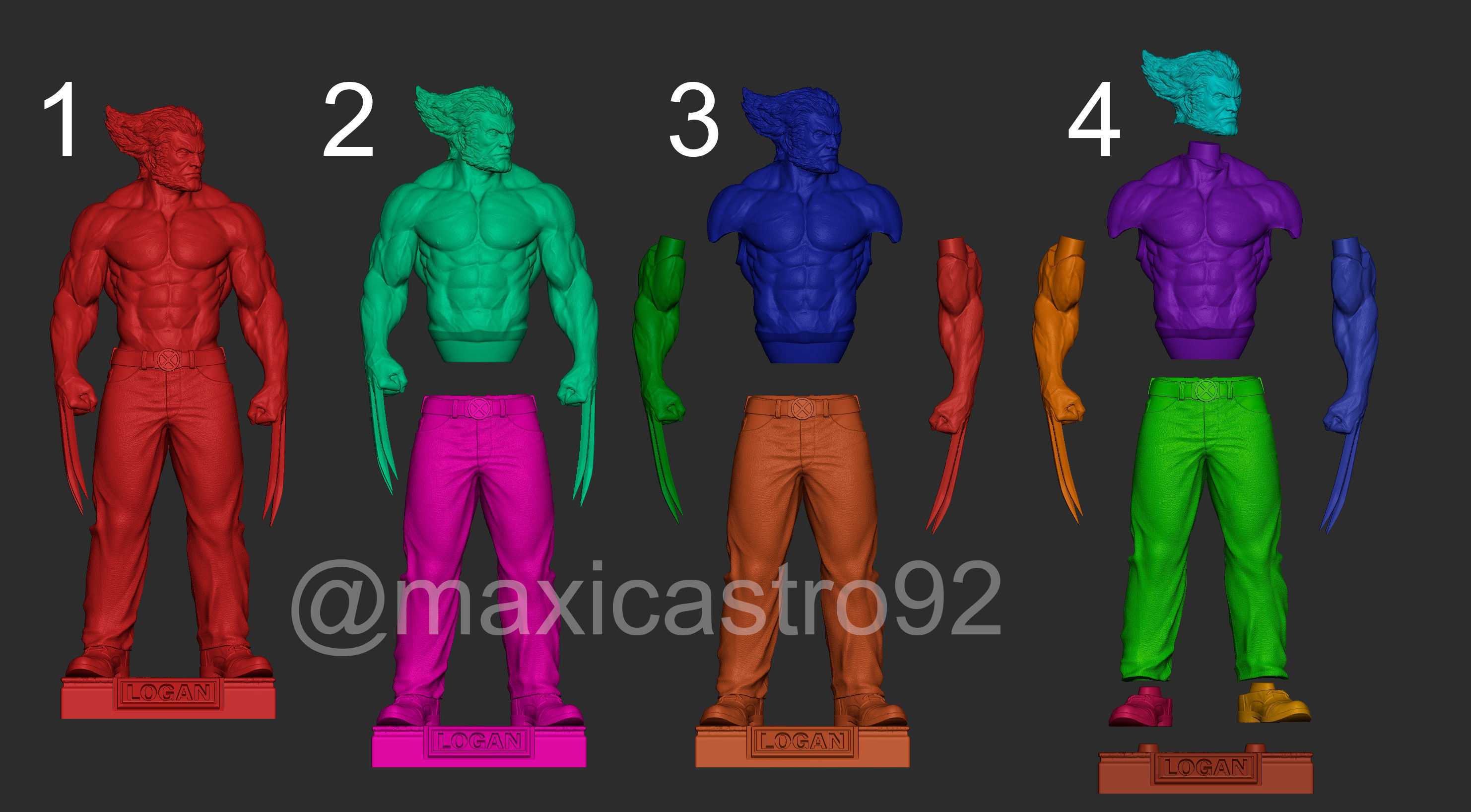 Logan Collectible Fan Art Wolverine 3D print model_9