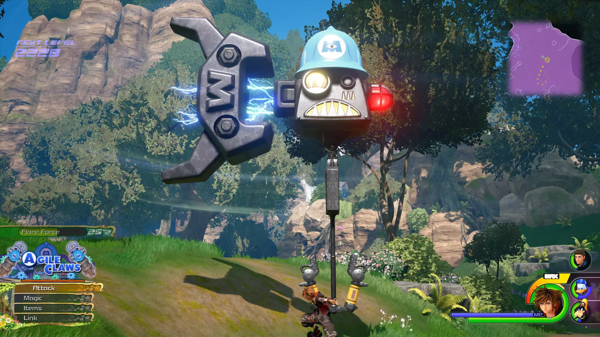 Monsters Inc Key blade from kingdom hearts 3  3D print model_0