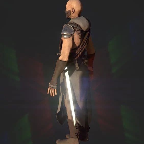 Warrior  game model and Character 3D model_5