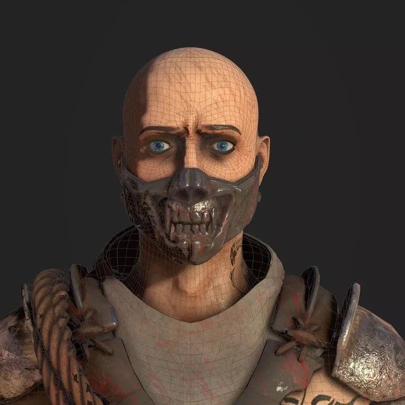 Warrior  game model and Character 3D model_3