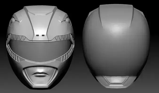 Power Rangers MMPR Red Ranger Helmet and Coin Medal