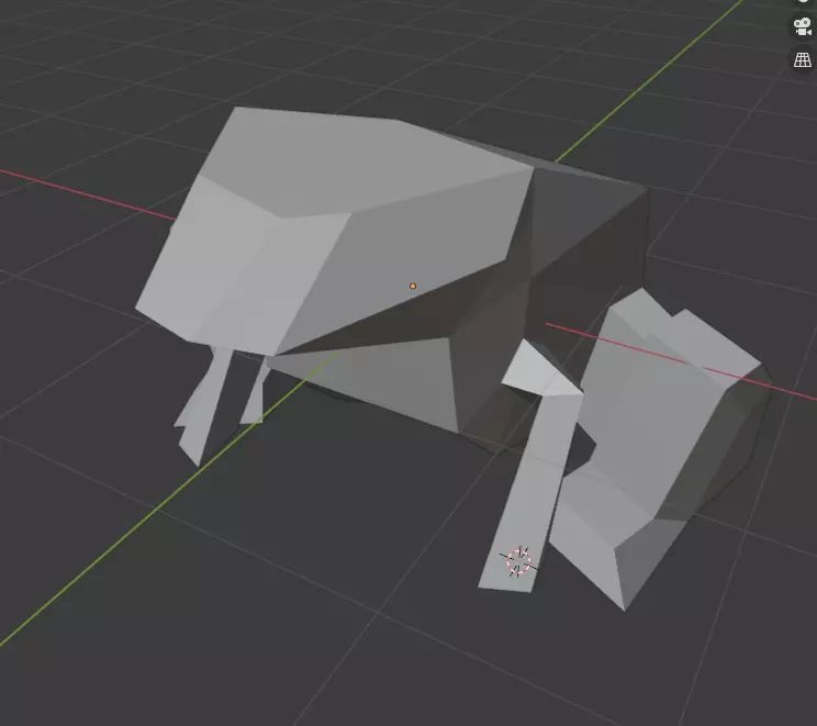 frog lowpolygon Free 3D model_0