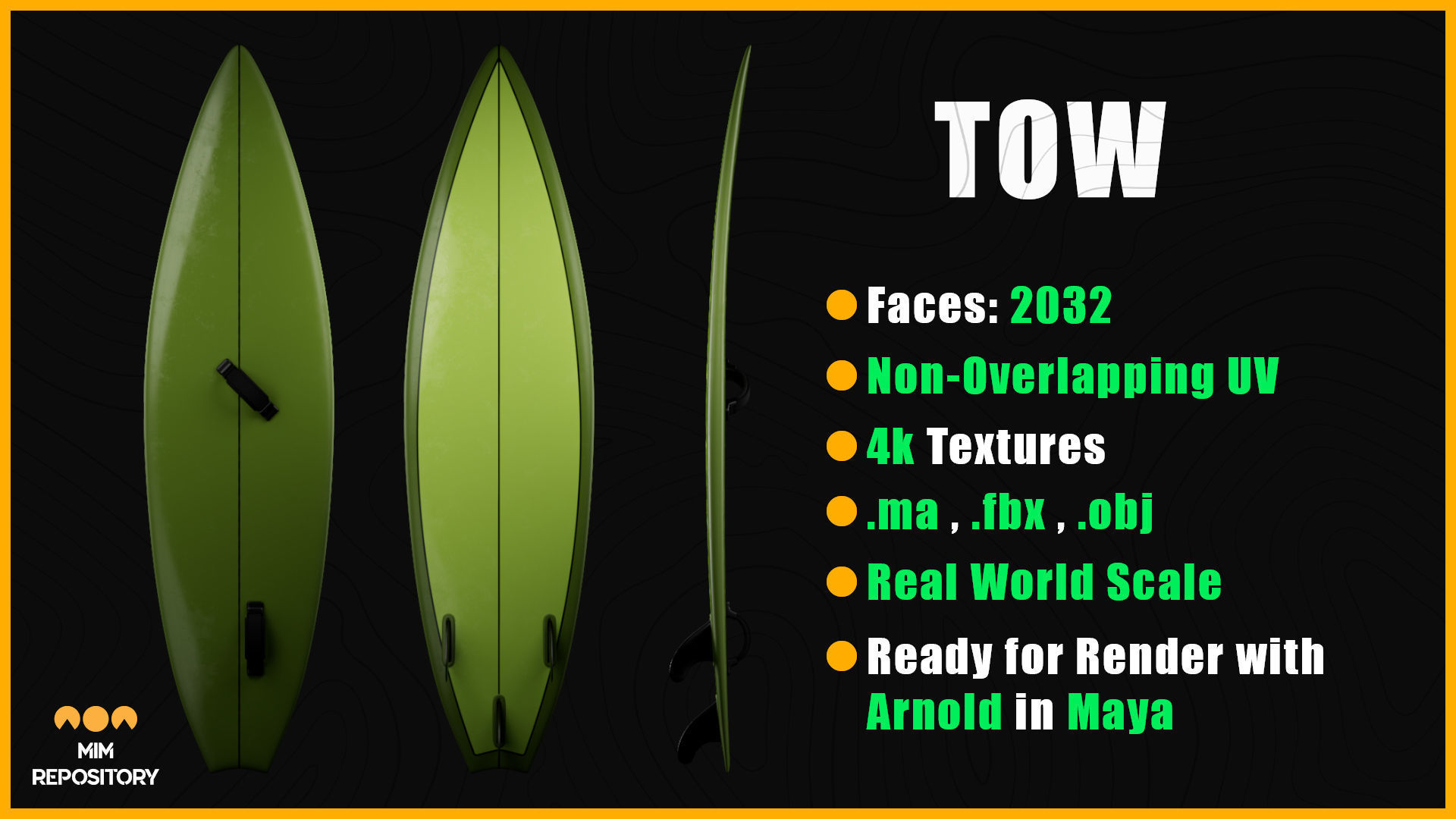 10 Surfboard 3D Models-UPDATE 3D model_10