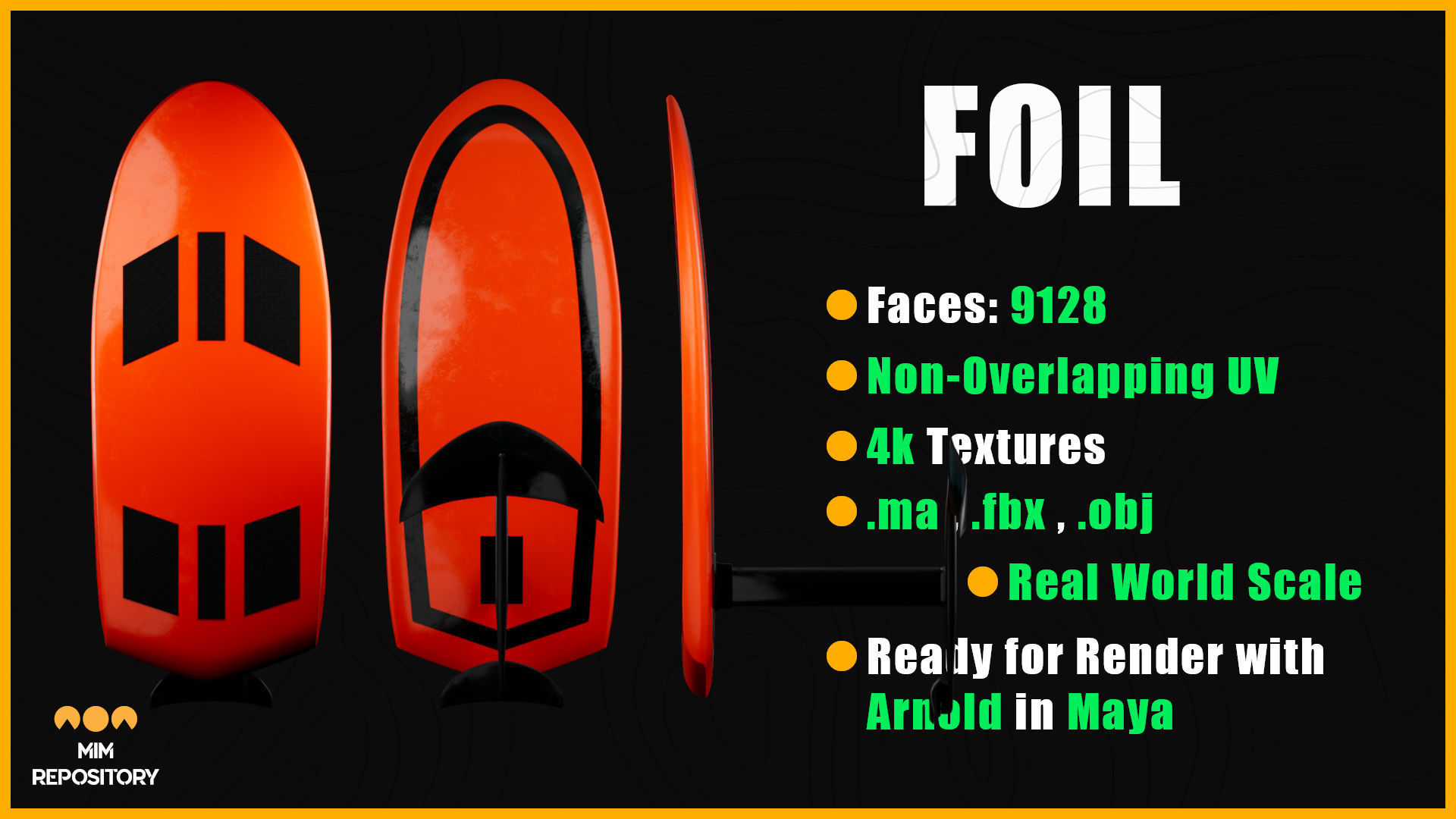 10 Surfboard 3D Models-UPDATE 3D model_4