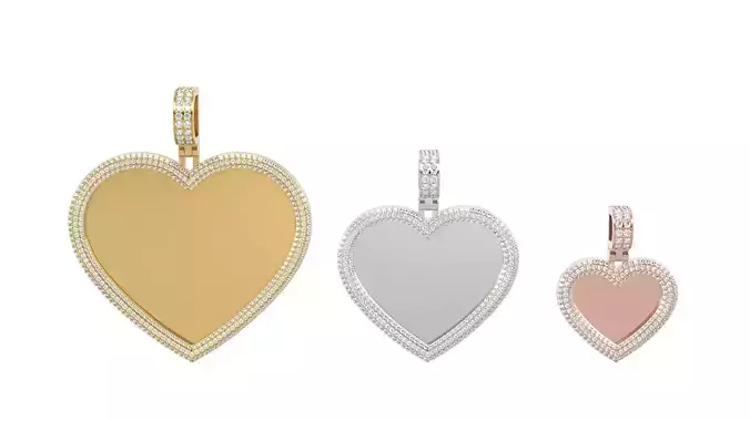 Picture pendant 1-2 inch N 66 3D print model