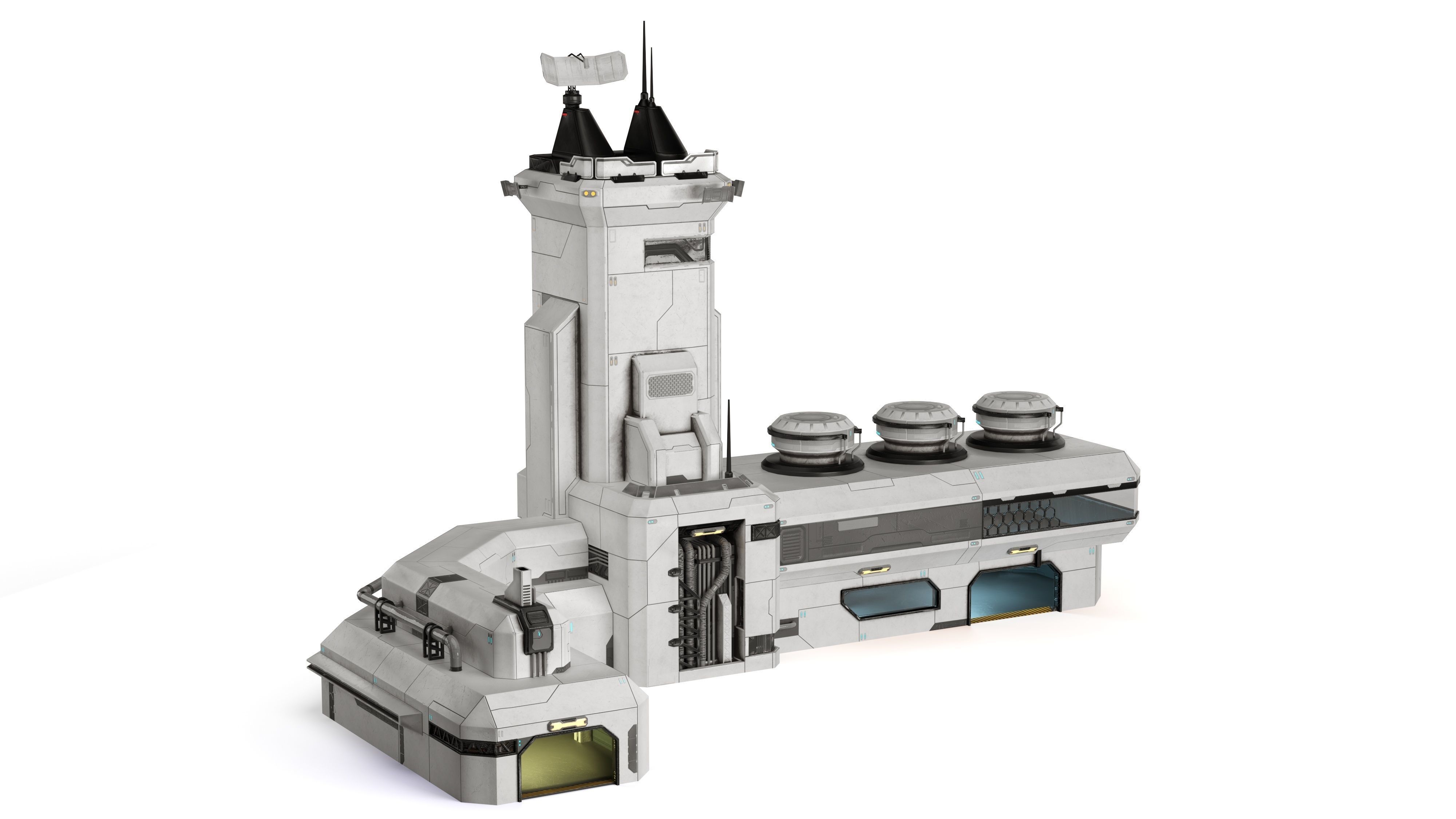 Space buildings 3D Model Collection_28