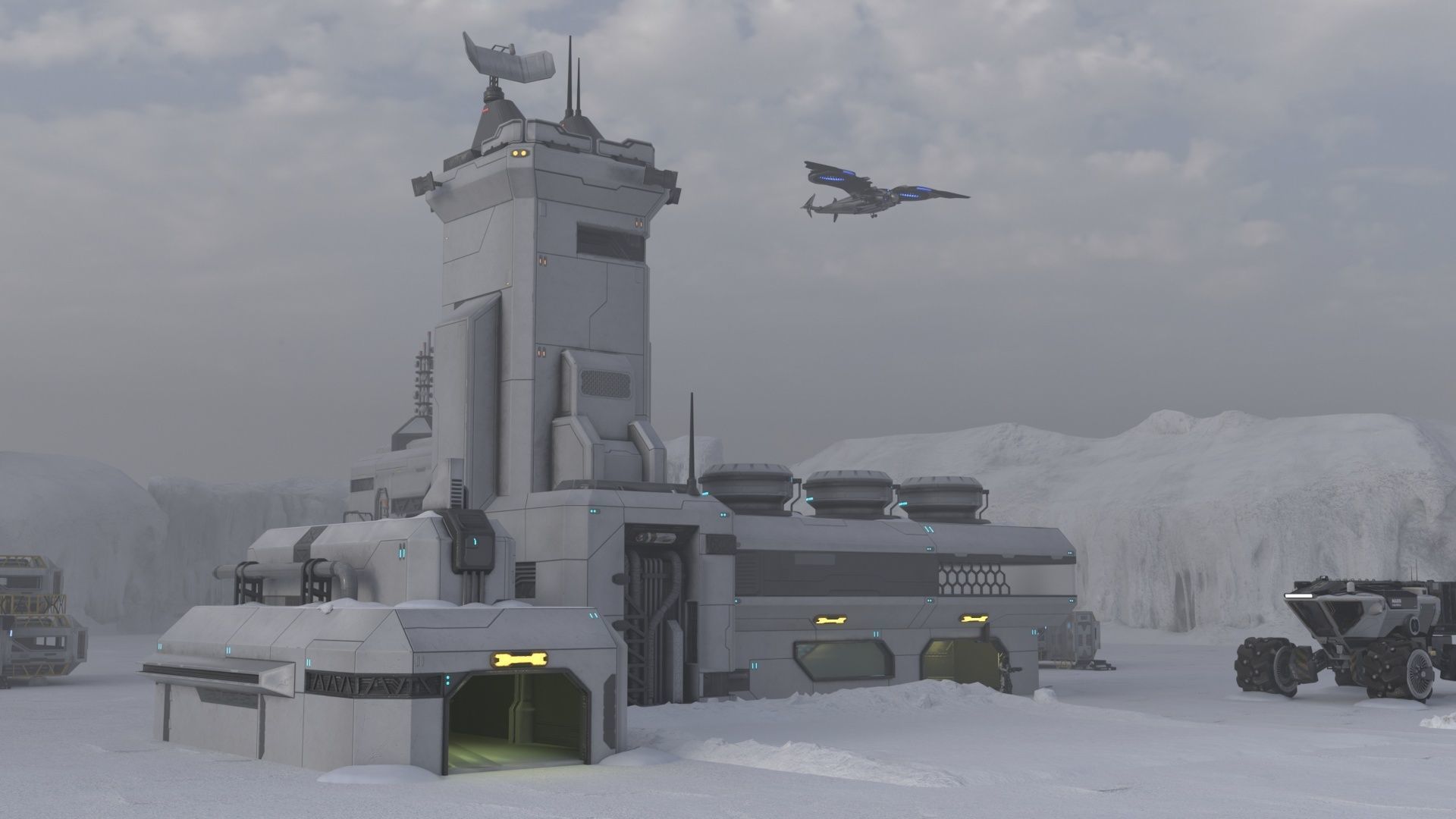 Space buildings 3D Model Collection_31