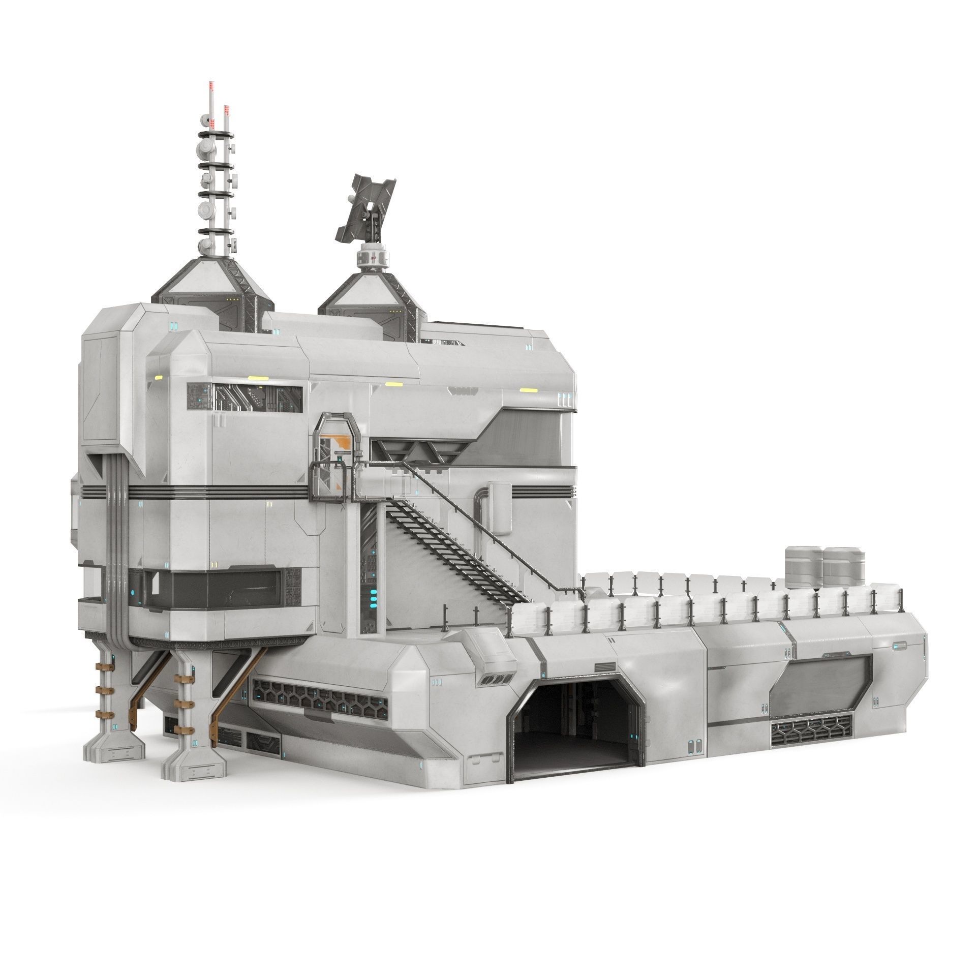 Space buildings 3D Model Collection_8