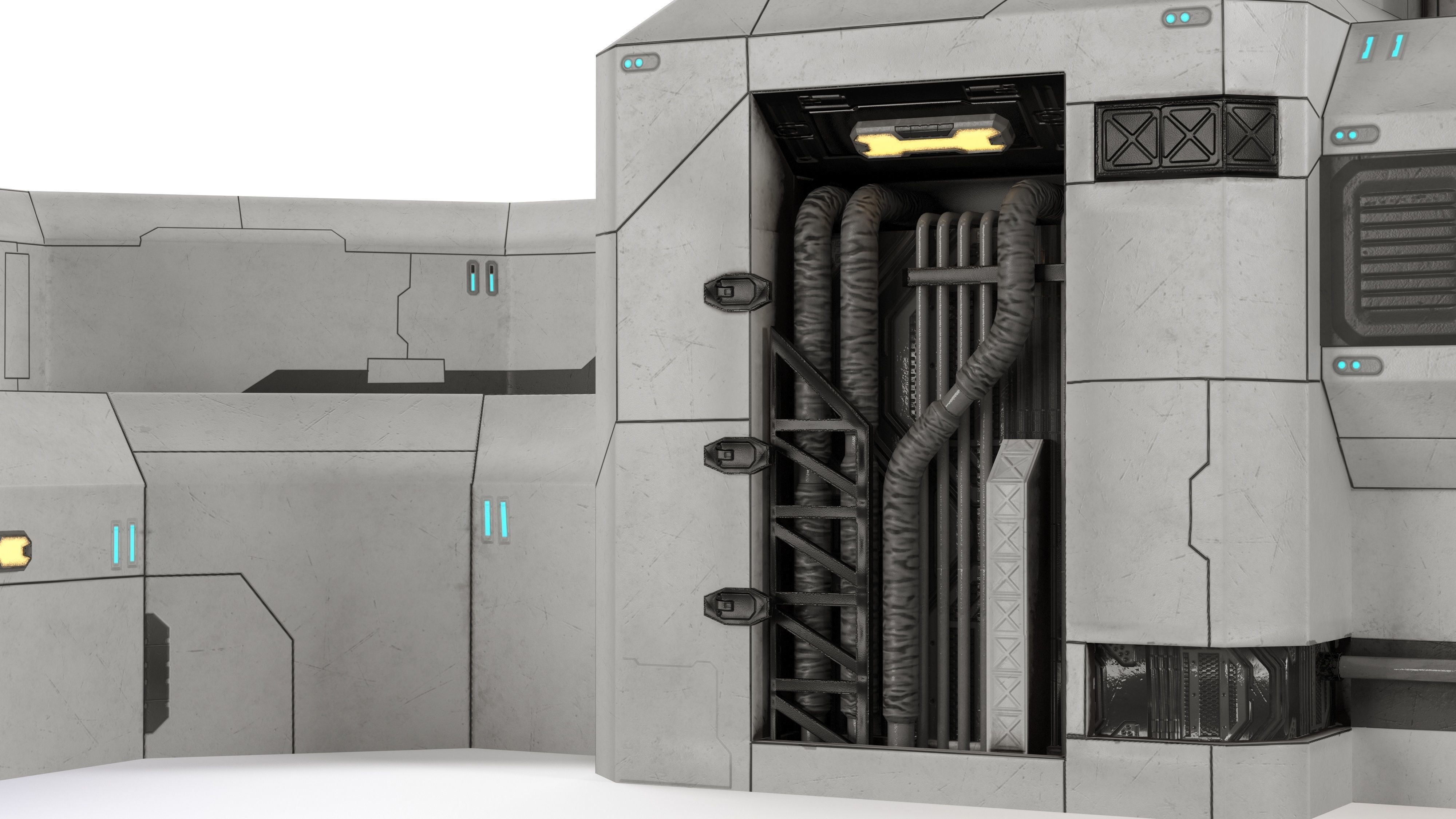 Space buildings 3D Model Collection_32