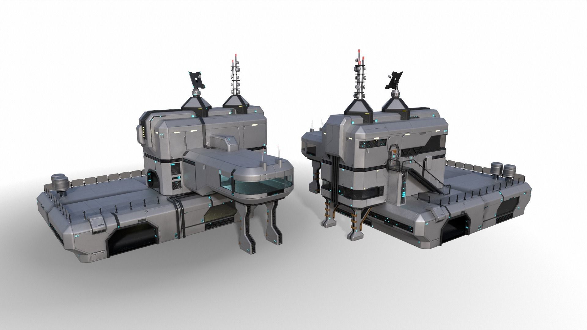 Space buildings 3D Model Collection_10