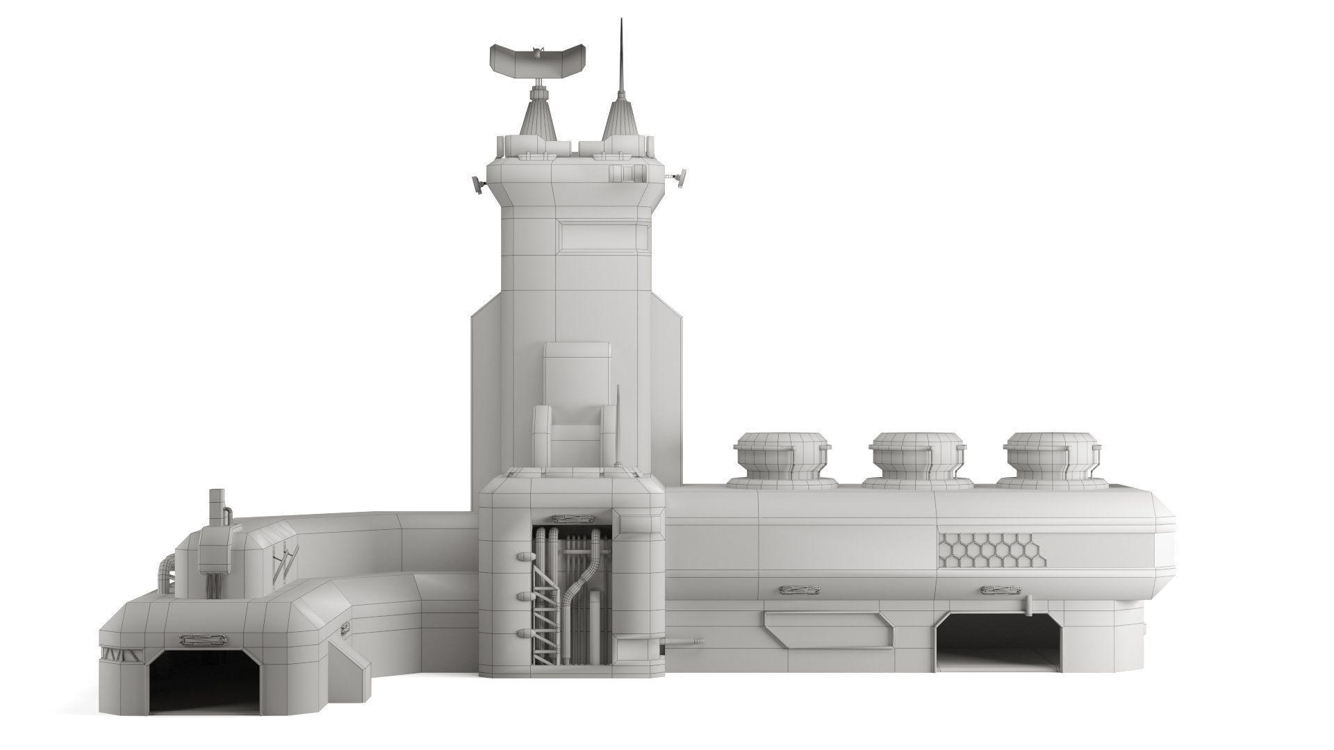 Space buildings 3D Model Collection_27