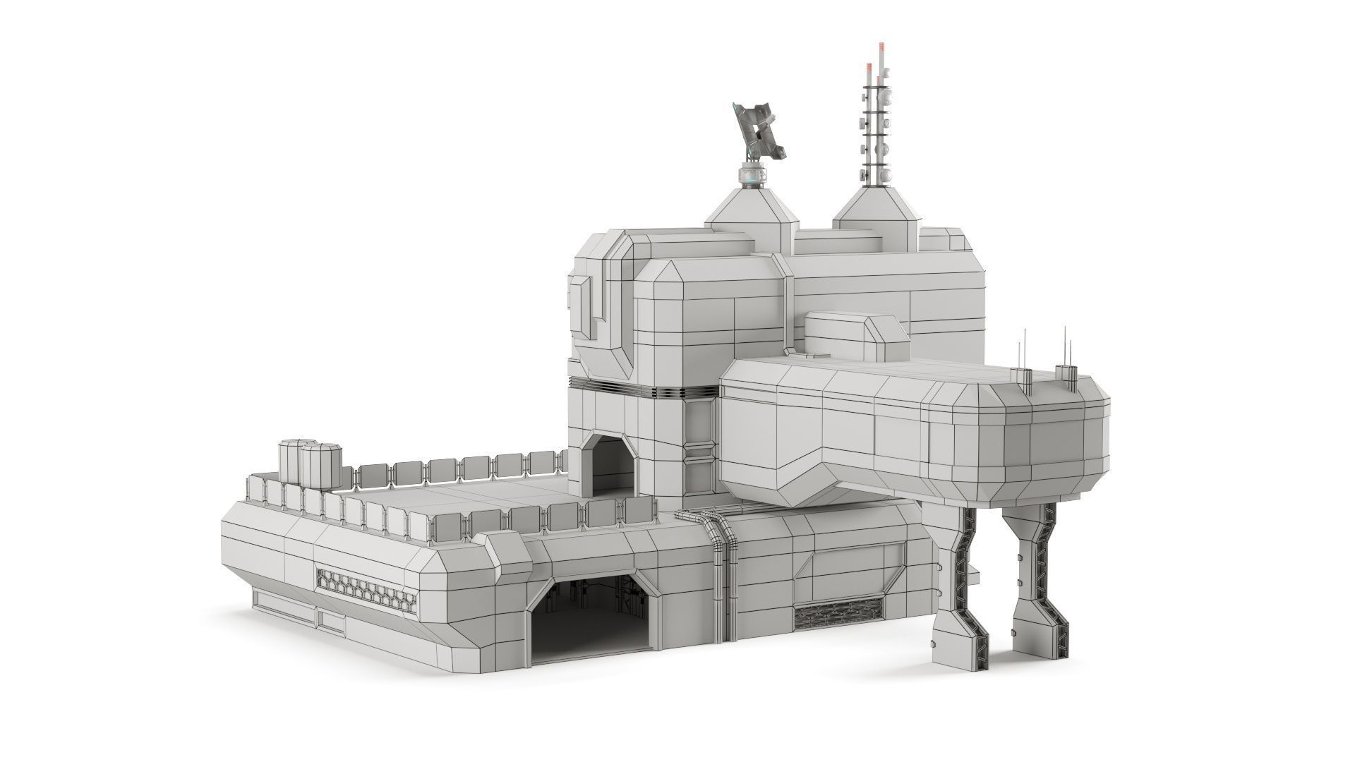 Space buildings 3D Model Collection_7